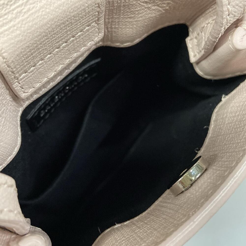 Balenciaga Shopping Phone Holder Shoulder Bag 593826 Light Pink Black - Picture 7 of 15